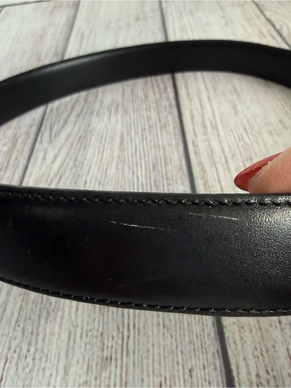 RALPH LAUREN Black Equestrian Belt Small